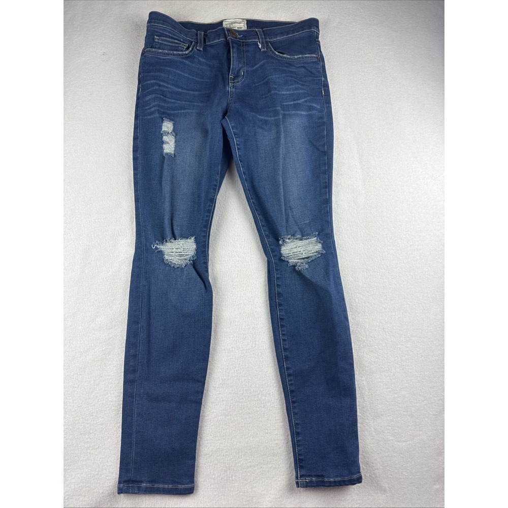 Current/Elliott The Ankle Skinny Blakey Destroy ‎ Denim Blue Jeans Women's 29